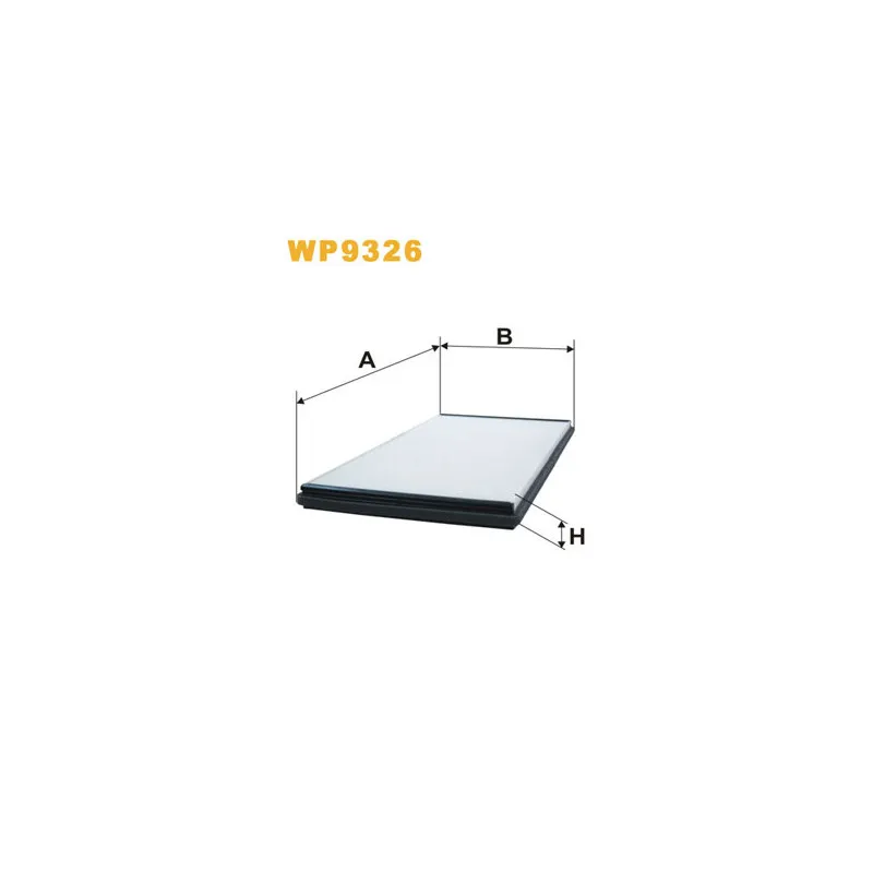 Filtre, air de l'habitacle WIX FILTERS WP9326
