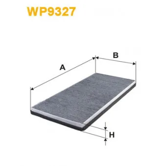 Filtre, air de l'habitacle WIX FILTERS WP9327