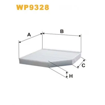 Filtre, air de l'habitacle WIX FILTERS WP9328