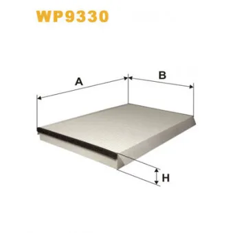 Filtre, air de l'habitacle WIX FILTERS WP9330