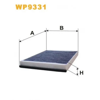Filtre, air de l'habitacle WIX FILTERS WP9331