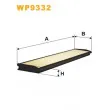 Filtre, air de l'habitacle WIX FILTERS WP9332 - Visuel 1