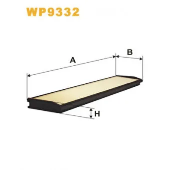 Filtre, air de l'habitacle WIX FILTERS WP9332