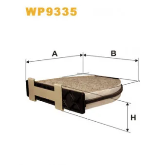 Filtre, air de l'habitacle WIX FILTERS WP9335