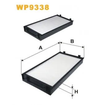 Filtre, air de l'habitacle WIX FILTERS WP9338