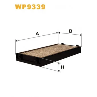 Filtre, air de l'habitacle WIX FILTERS WP9339