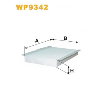 Filtre, air de l'habitacle WIX FILTERS WP9342