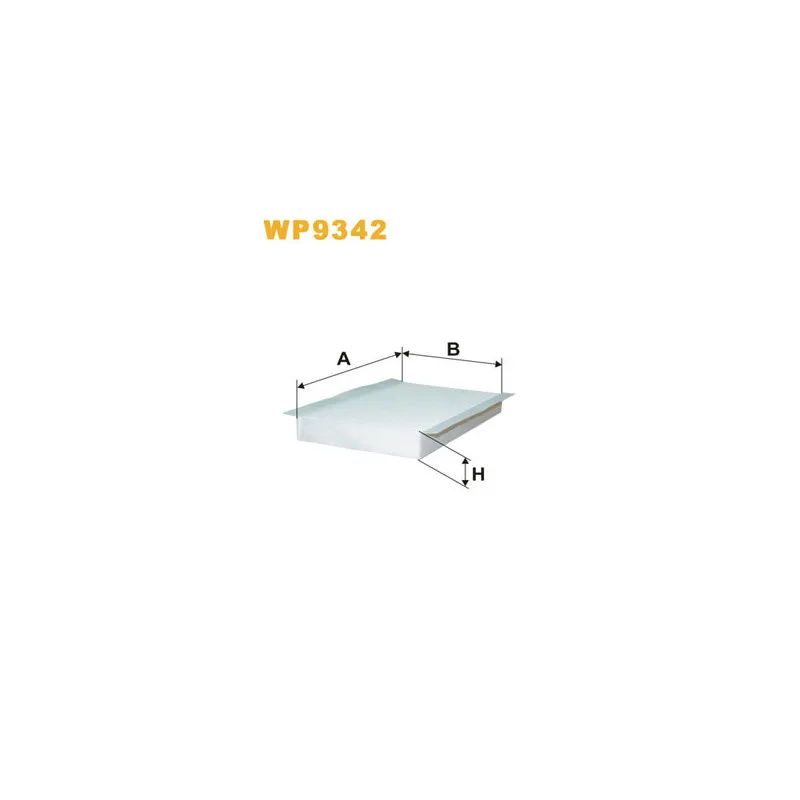 Filtre, air de l'habitacle WIX FILTERS WP9342