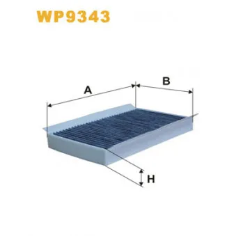 Filtre, air de l'habitacle WIX FILTERS WP9343