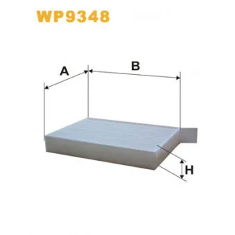 Filtre, air de l'habitacle WIX FILTERS WP9348