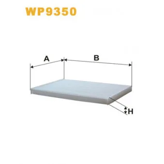 Filtre, air de l'habitacle WIX FILTERS WP9350