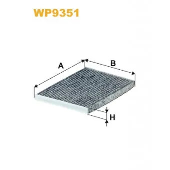Filtre, air de l'habitacle WIX FILTERS WP9351