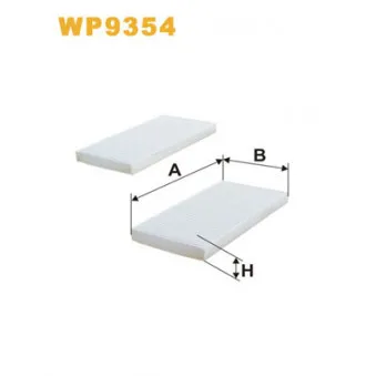 Filtre, air de l'habitacle WIX FILTERS WP9354