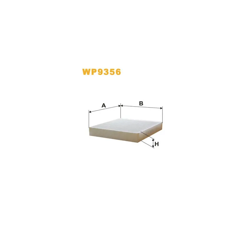Filtre, air de l'habitacle WIX FILTERS WP9356