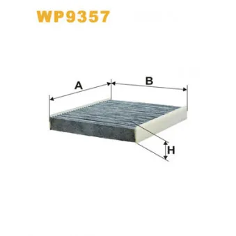 Filtre, air de l'habitacle WIX FILTERS WP9357