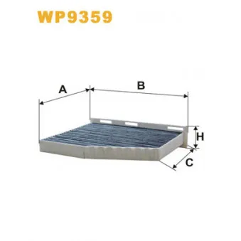 Filtre, air de l'habitacle WIX FILTERS WP9359