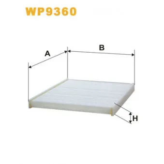 Filtre, air de l'habitacle WIX FILTERS WP9360