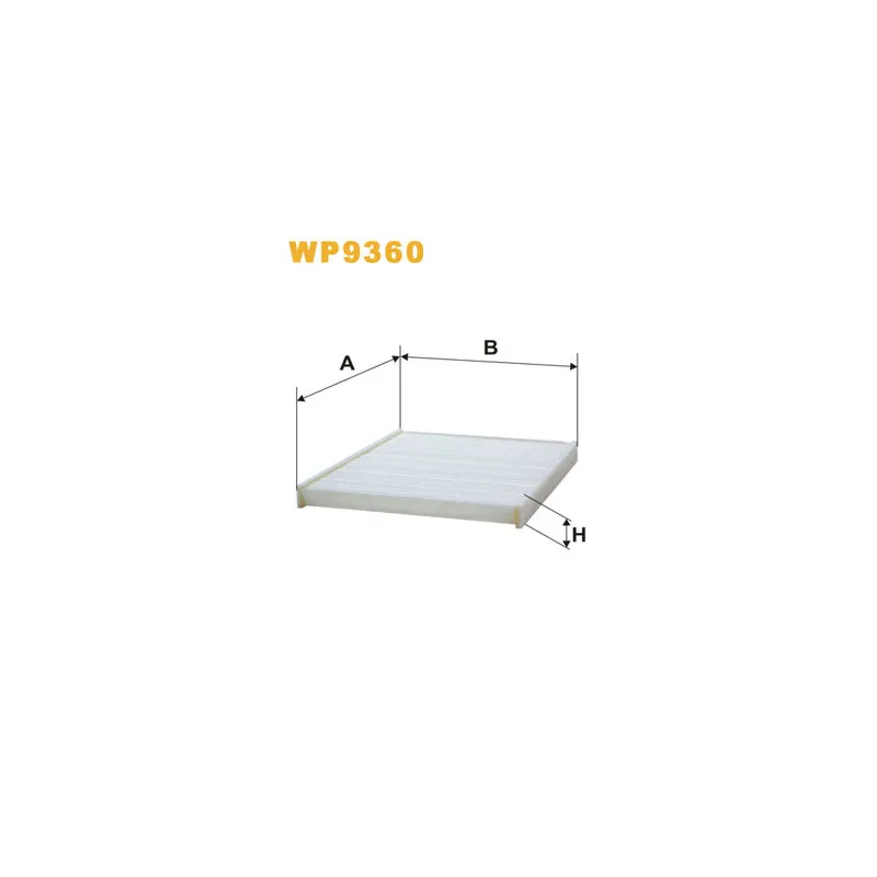 Filtre, air de l'habitacle WIX FILTERS WP9360