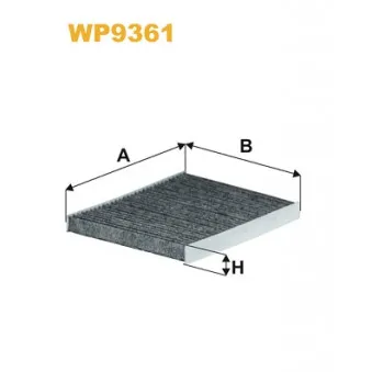Filtre, air de l'habitacle WIX FILTERS WP9361