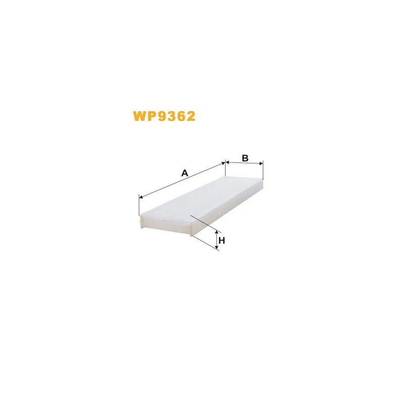Filtre, air de l'habitacle WIX FILTERS WP9362