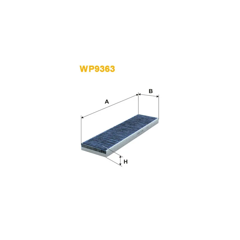 Filtre, air de l'habitacle WIX FILTERS WP9363