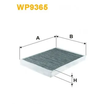 Filtre, air de l'habitacle WIX FILTERS WP9365