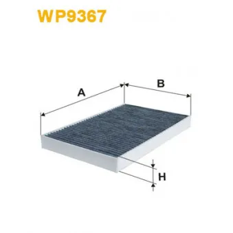 Filtre, air de l'habitacle WIX FILTERS WP9367