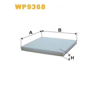 Filtre, air de l'habitacle WIX FILTERS WP9368