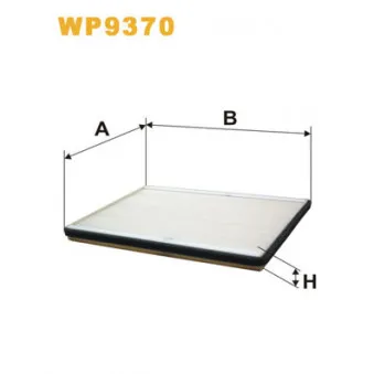 Filtre, air de l'habitacle WIX FILTERS WP9370