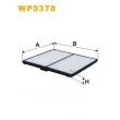 Filtre, air de l'habitacle WIX FILTERS WP9378 - Visuel 1