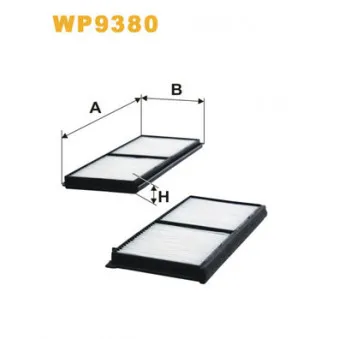 Filtre, air de l'habitacle WIX FILTERS