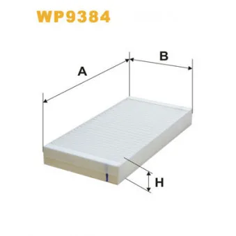 Filtre, air de l'habitacle WIX FILTERS WP9384