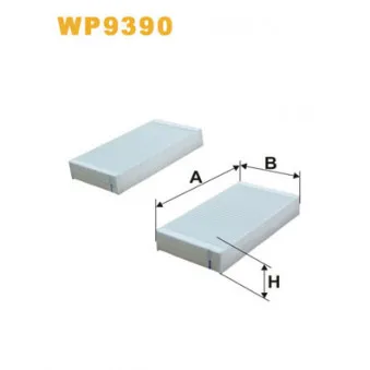 Filtre, air de l'habitacle WIX FILTERS