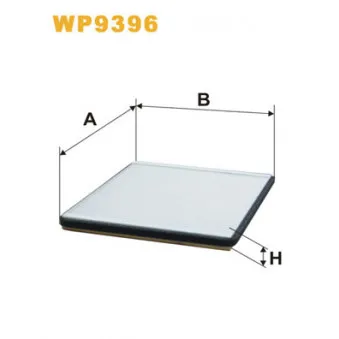 Filtre, air de l'habitacle WIX FILTERS