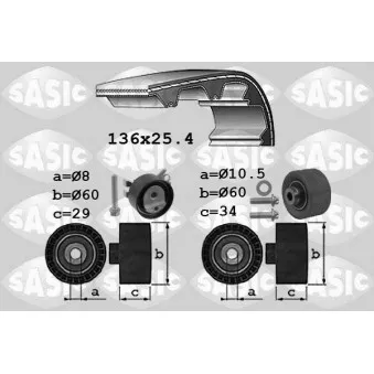 Kit de distribution SASIC 1750036
