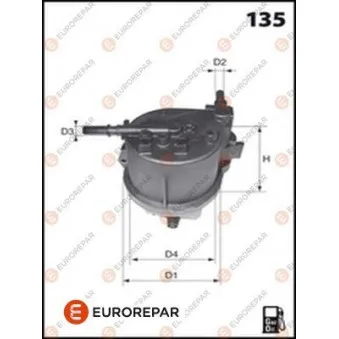 Filtre à carburant EUROREPAR 1609692180