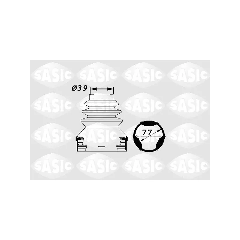 Soufflets de cardan avant SASIC 1900002