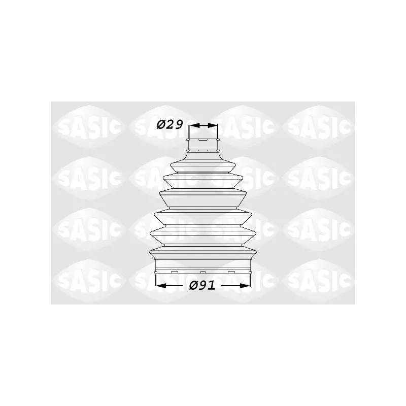 Soufflets de cardan avant SASIC 1900007