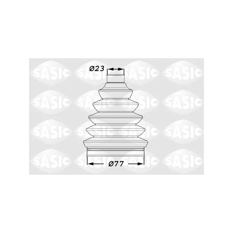 Soufflets de cardan avant SASIC 1900008