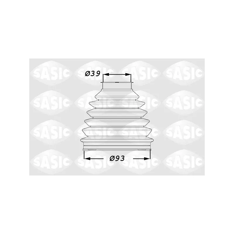Soufflets de cardan avant SASIC 1900015