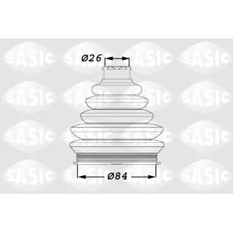 Soufflets de cardan avant SASIC 1900016