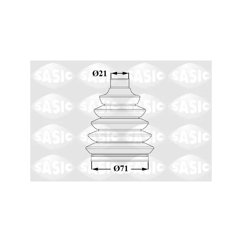 Soufflets de cardan avant SASIC 1900019