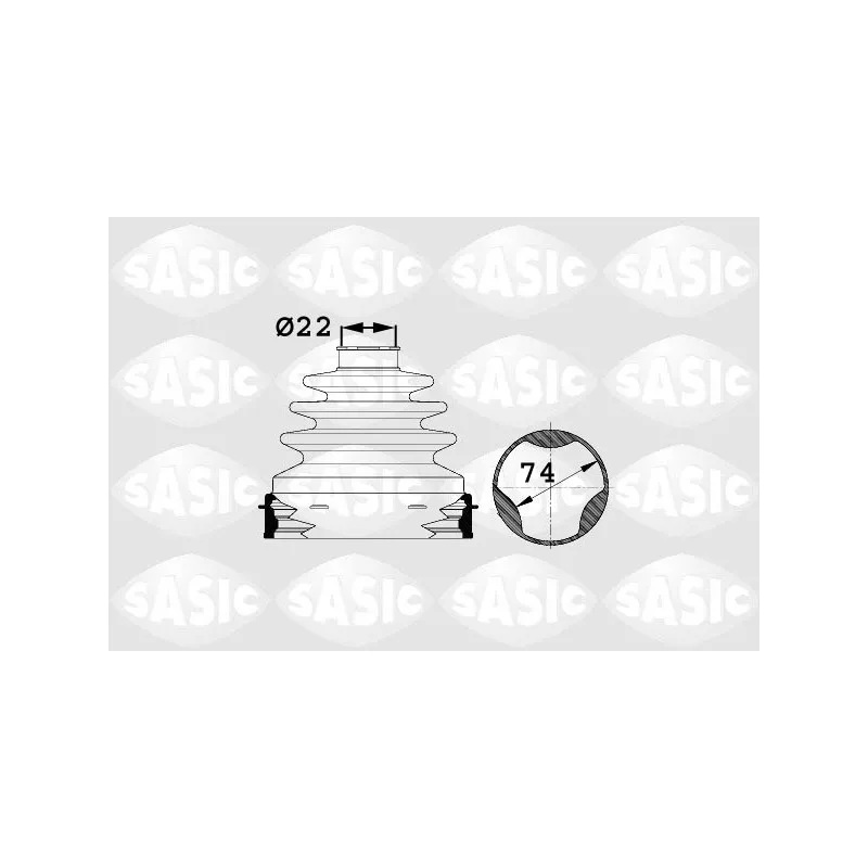 Soufflets de cardan avant SASIC 1904005