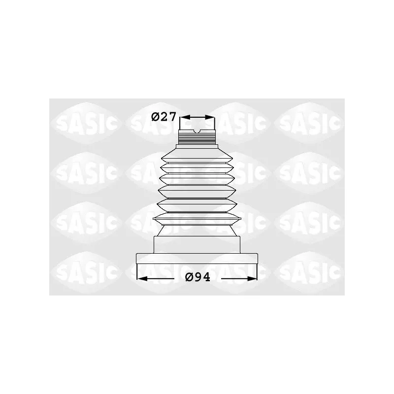 Soufflets de cardan avant SASIC 1906001