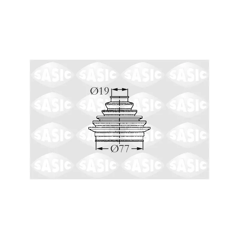 Soufflets de cardan avant SASIC 2003408