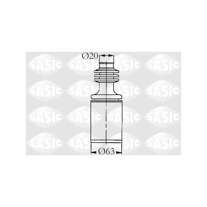 Soufflets de cardan avant SASIC 2003421