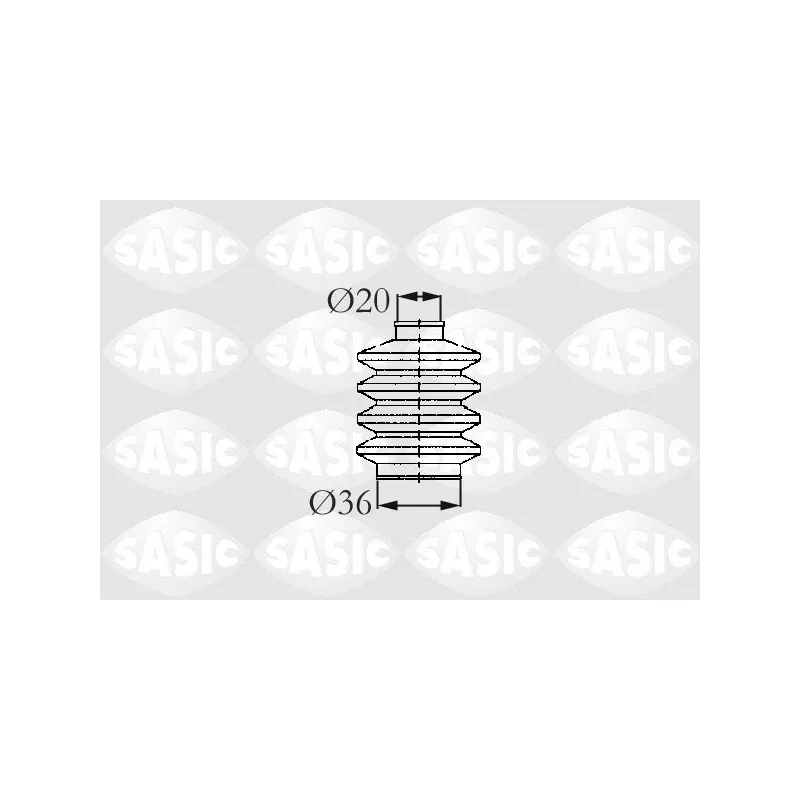 Soufflets de cardan avant SASIC 2003422