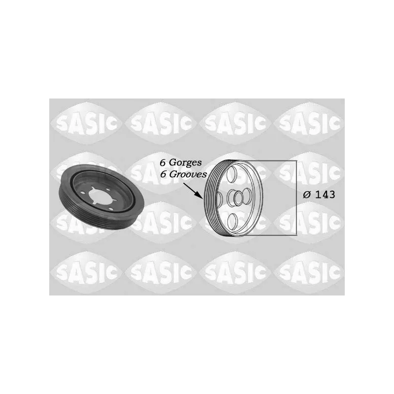 Poulie, vilebrequin SASIC 2150001