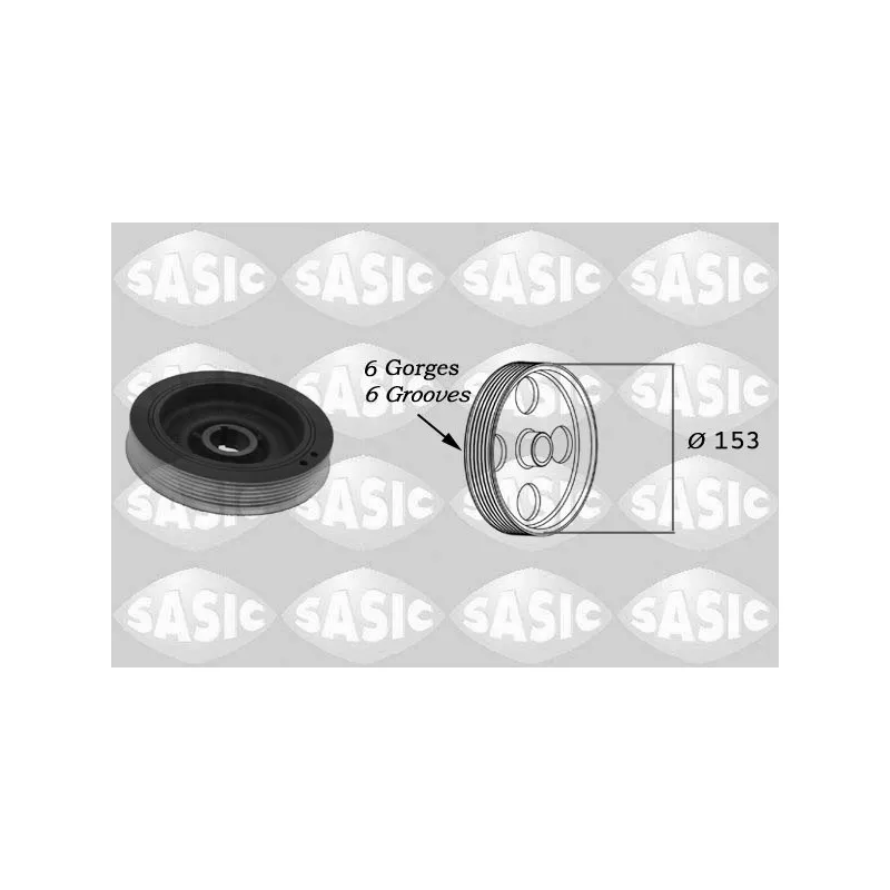 Poulie, vilebrequin SASIC 2150002