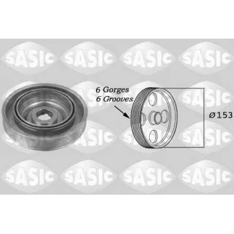 Poulie, vilebrequin SASIC 2150003